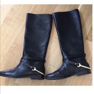Lauren  black Jenny Vachetta Stirrup Riding boots